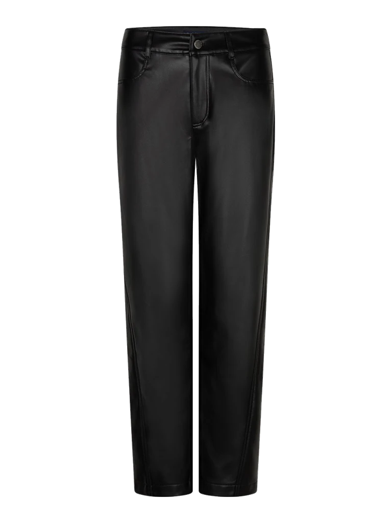 Red Button, Pantalon Caitlina simili cuir noir