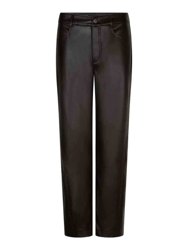 Red Button, Pantalon Caitlina simili cuir espresso
