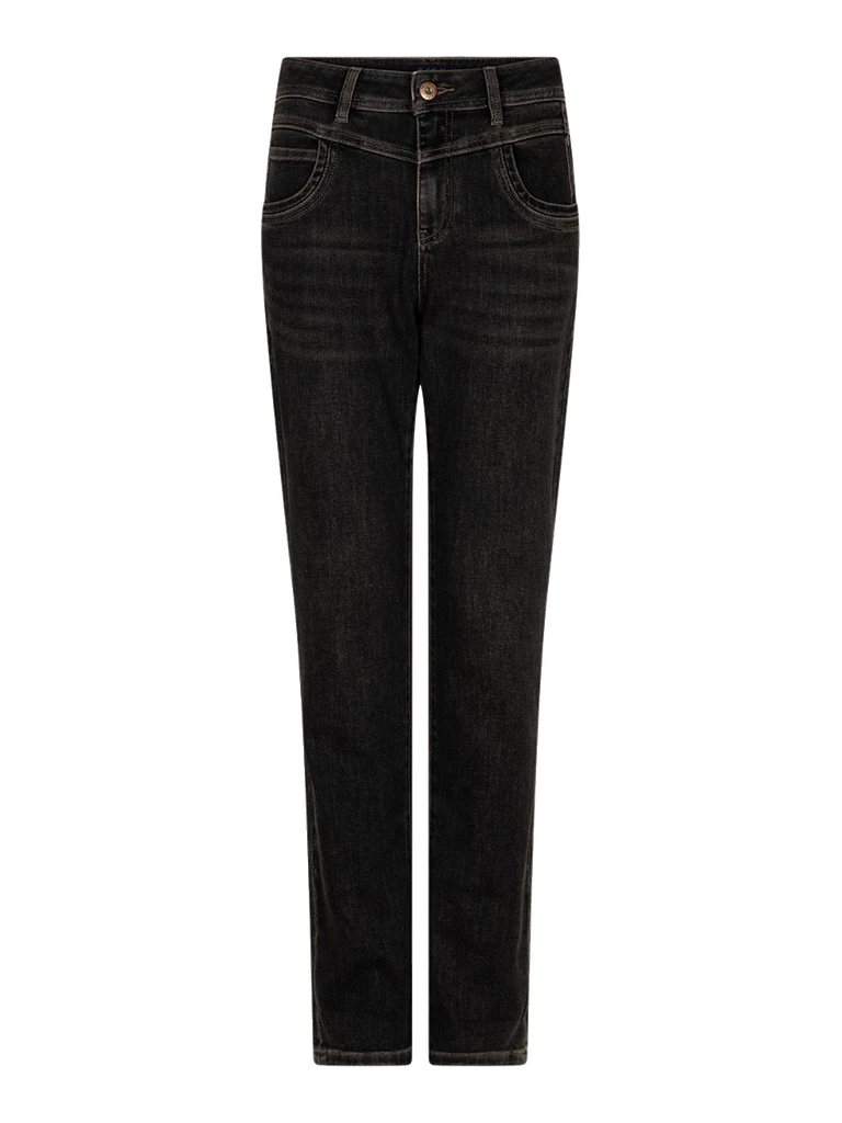 Pantalon Relax overdye marron glacé, de face