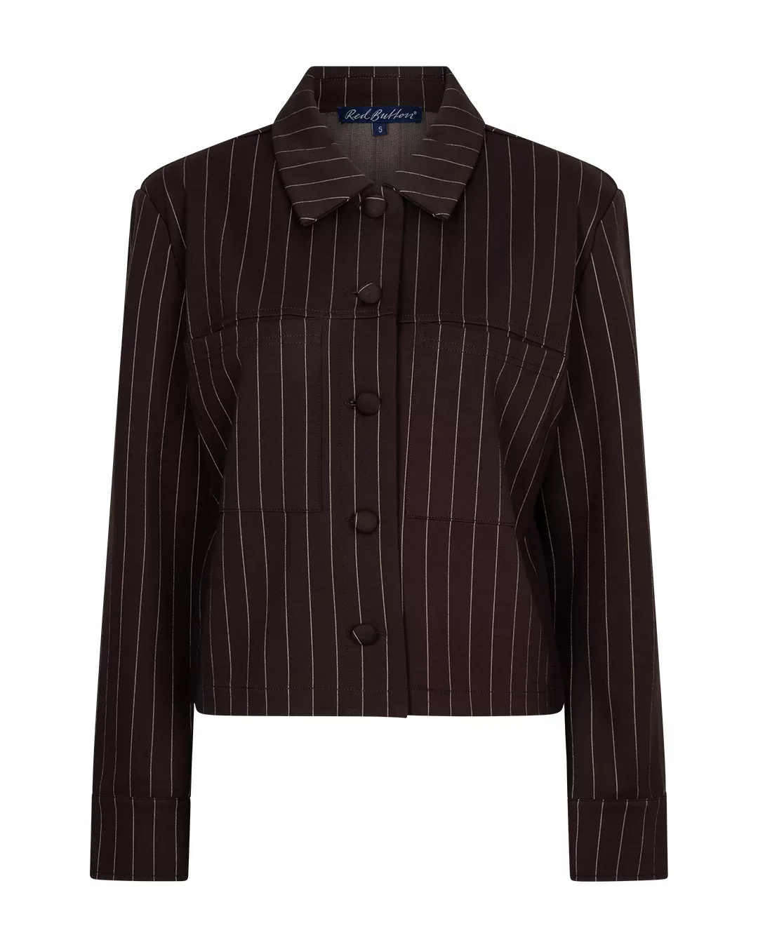 Veste courte à fines rayures, Red Button