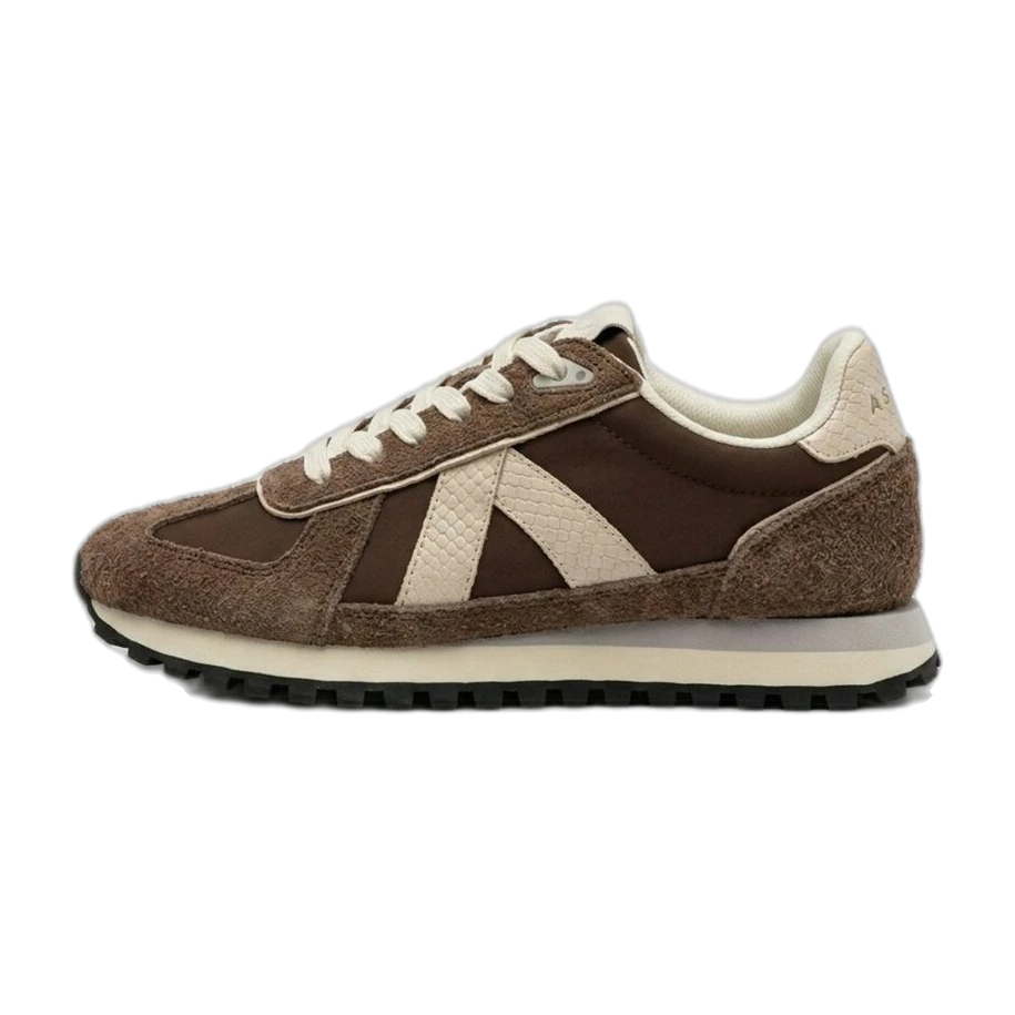 Basket Gate en daim marron et nylon