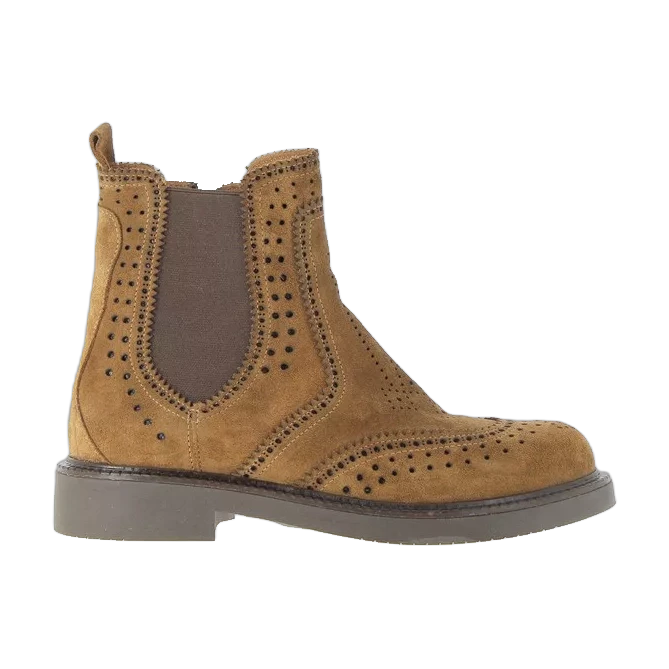 Bottines Salfrans en croûte cognac