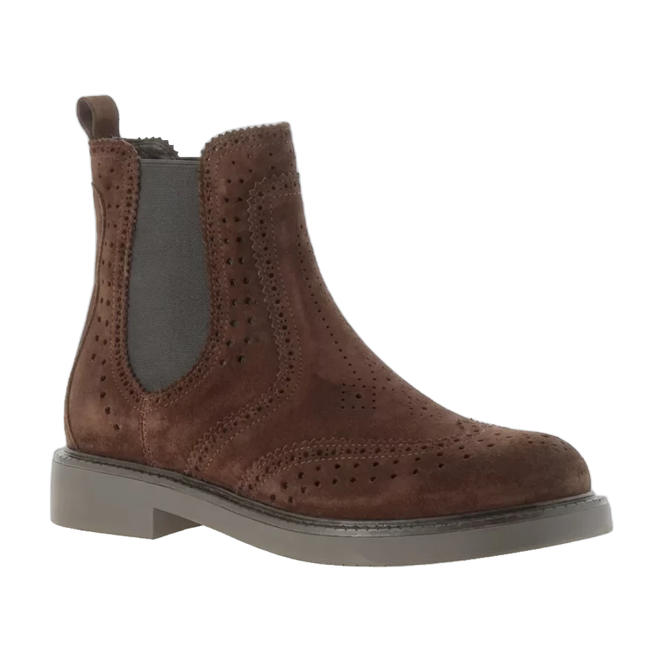Bottines Salfrans en croûte chocolat